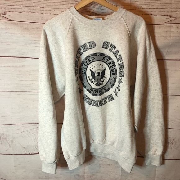 Pluma Other - Vintage United States Senate Gray Crewneck Pullover Sweater XL Made in USA